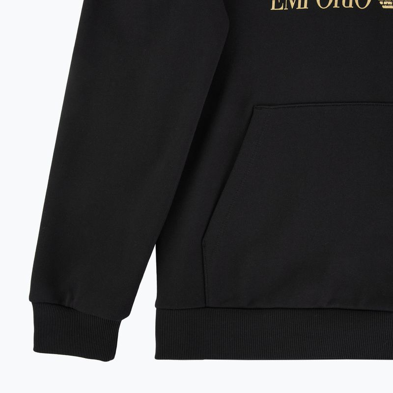 Кофта чоловіча EA7 Emporio Armani Train Logo Series Big Logo Hoodie black 3