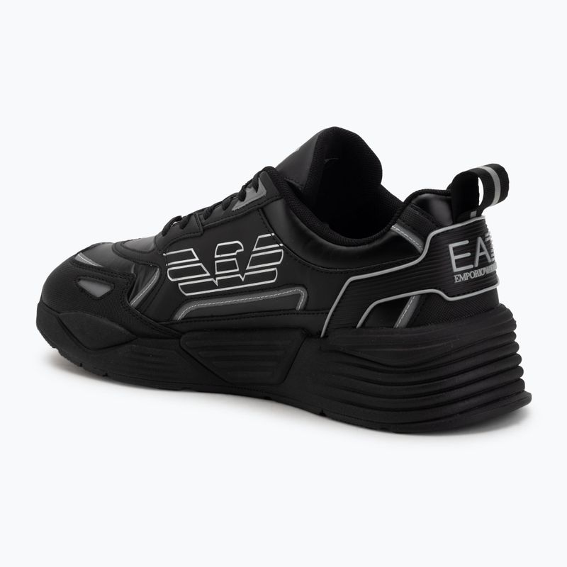 Кросівки EA7 Emporio Armani Ace Runner Special triple black / silver 3