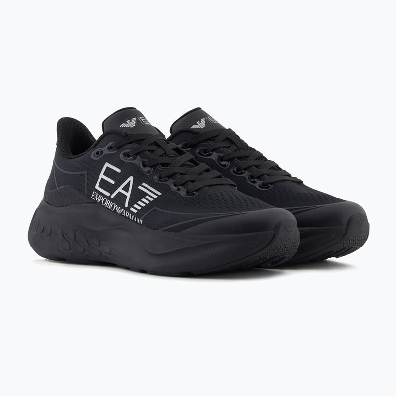 Кросівки EA7 Emporio Armani Wave Cracking full black / silver 9