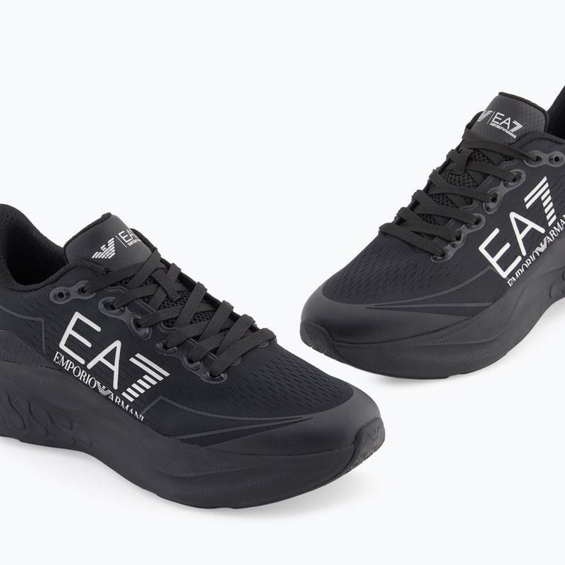 Кросівки EA7 Emporio Armani Wave Cracking full black / silver 13