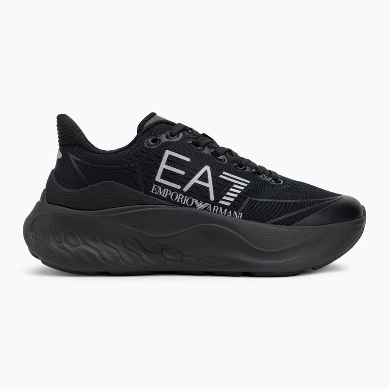 Кросівки EA7 Emporio Armani Wave Cracking full black / silver 2