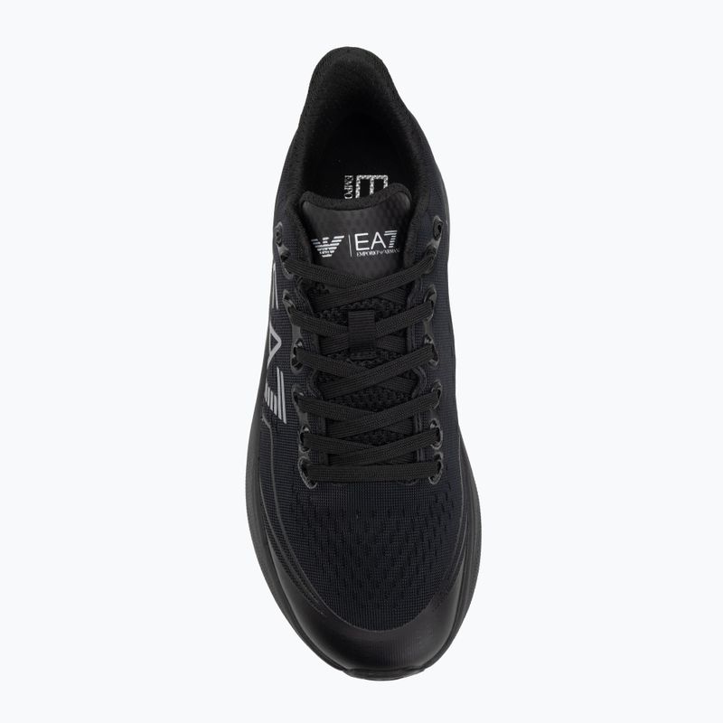 Кросівки EA7 Emporio Armani Wave Cracking full black / silver 5