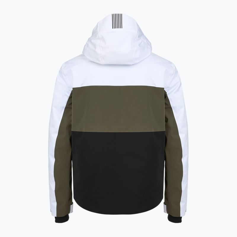 Куртка гірськолижна чоловіча EA7 Emporio Armani Ski Kitzbuhel Protectum7 Colorblock white / black / grape leaf 2