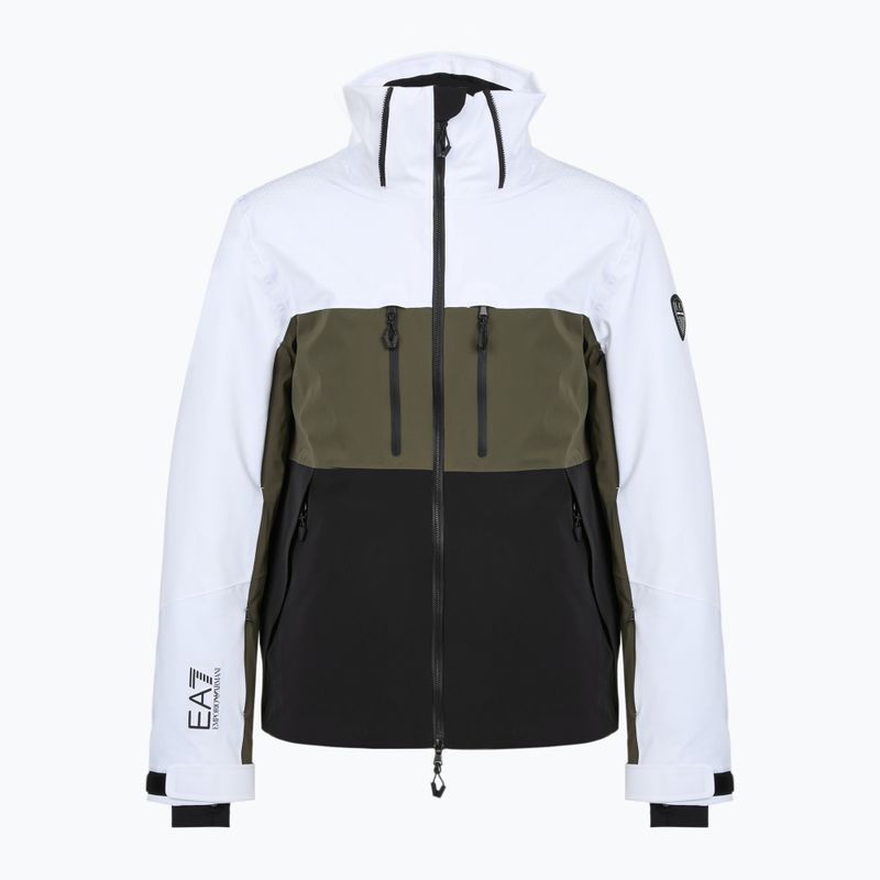 Куртка гірськолижна чоловіча EA7 Emporio Armani Ski Kitzbuhel Protectum7 Colorblock white / black / grape leaf 6