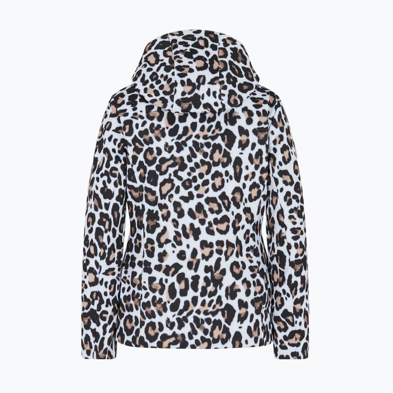 Куртка гірськолижна жіноча EA7 Emporio Armani Ski Kitzbuhel Softshell fancy white animalier 2
