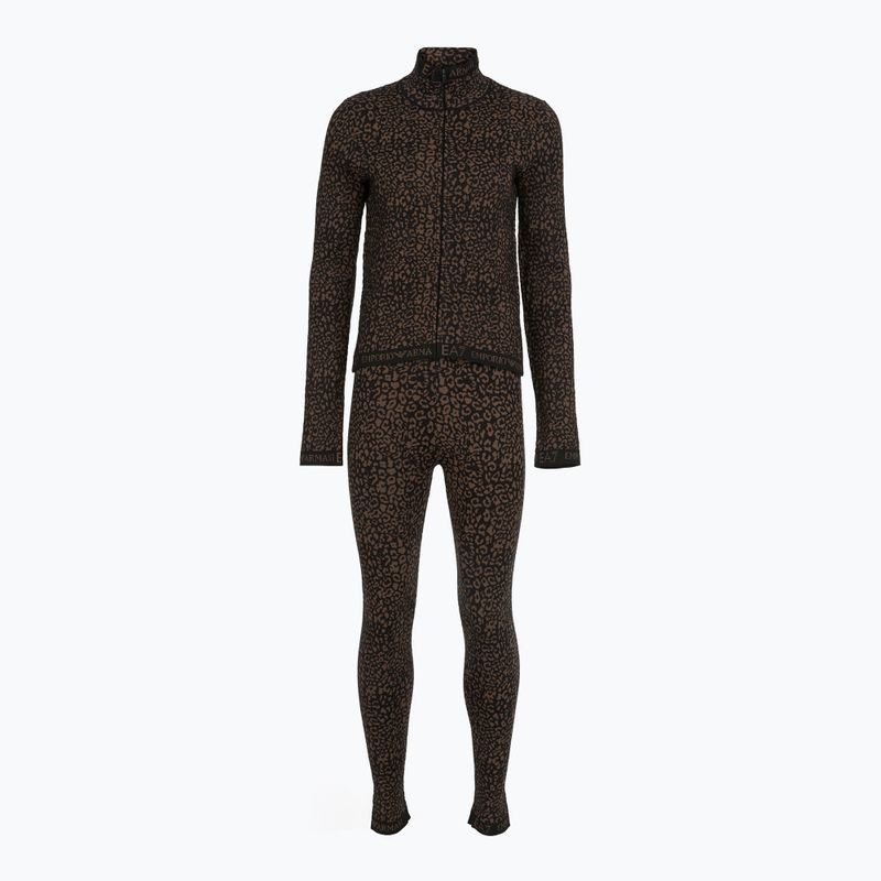 Комплект білизни термоактивної EA7 Emporio Armani Ski Jacquard Knitted fancy brown animalier