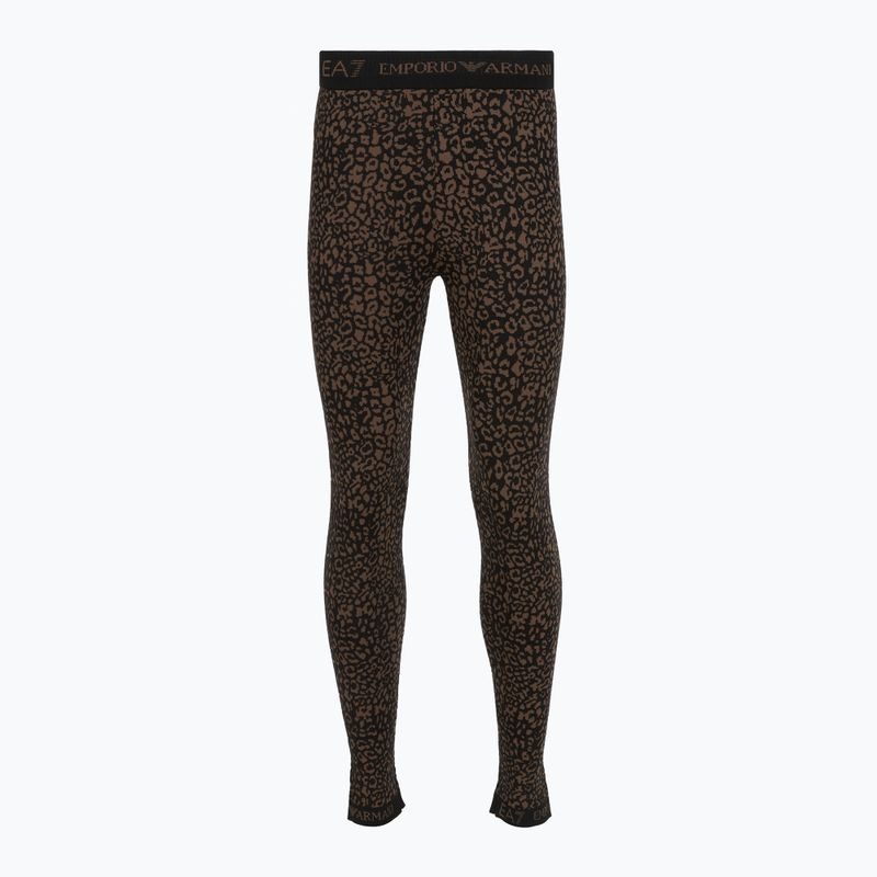 Комплект термобілизни жіночий EA7 Emporio Armani Ski Jacquard Knitted fancy brown animal print 7