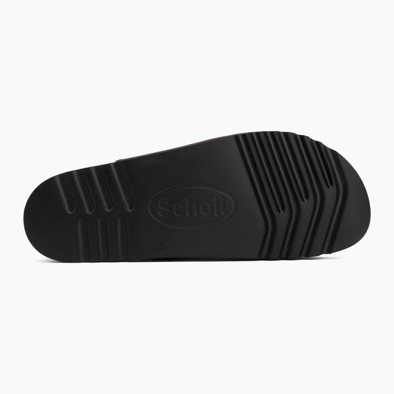 Жіночі шльопанці Scholl Rio Wedge Ad Med dark brown 4