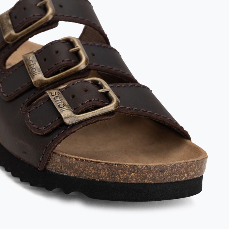 Жіночі шльопанці Scholl Rio Wedge Ad Med dark brown 7