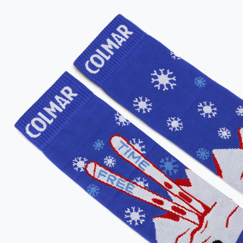 Шкарпетки гірськолижні Colmar Freetime abyss blue/white/rac 3
