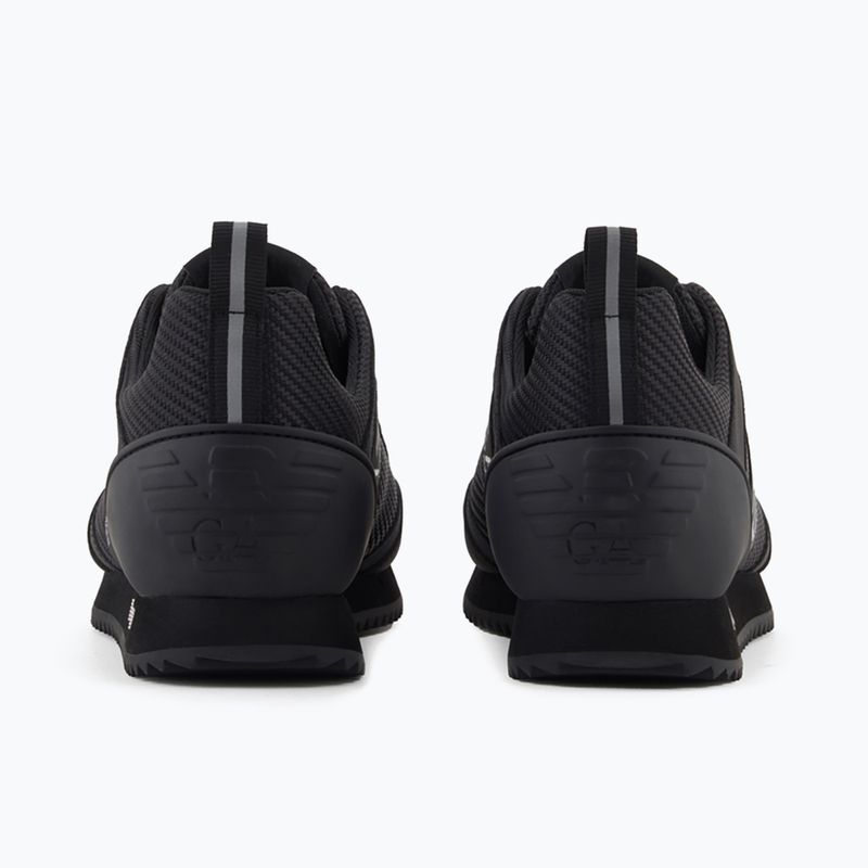 Кросівки EA7 Emporio Armani Black & White Carbon triple black / silver logo 10