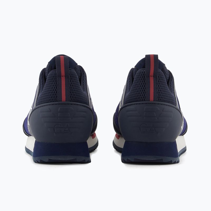 Кросівки EA7 Emporio Armani Black & White Suede sky captain / deep cobal / mineral 3