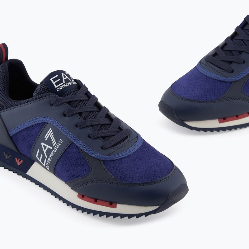 Кросівки EA7 Emporio Armani Black & White Suede sky captain / deep cobal / mineral 6