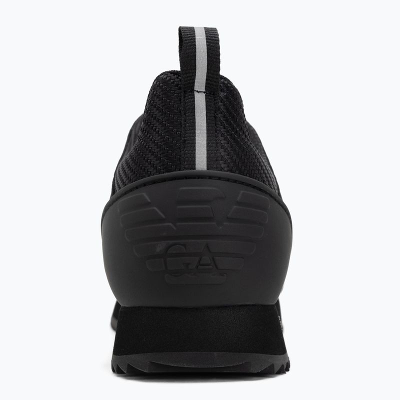 Кросівки EA7 Emporio Armani Black & White Carbon triple black / silver logo 6