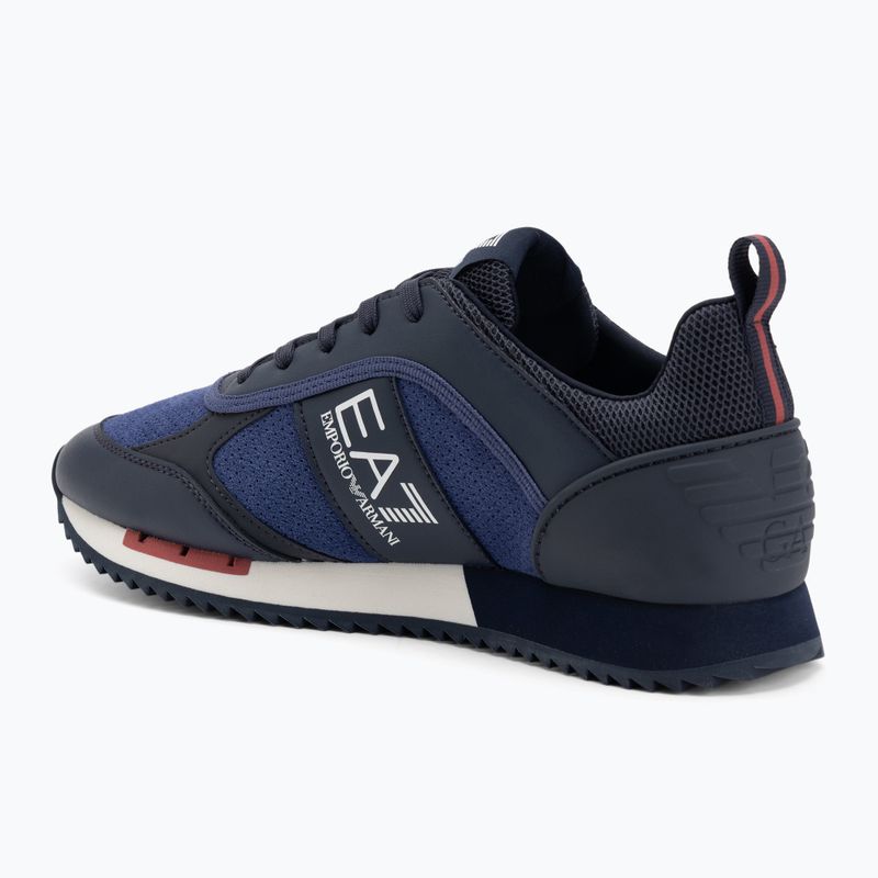 Кросівки EA7 Emporio Armani Black & White Suede sky captain / deep cobal / mineral 3