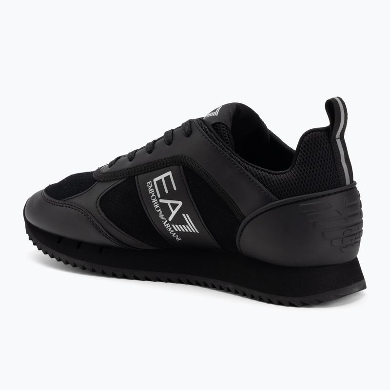 Кросівки EA7 Emporio Armani Black & White Suede triple black micropunch 3