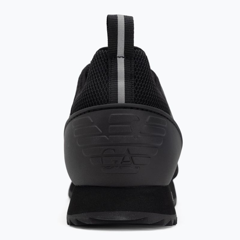 Кросівки EA7 Emporio Armani Black & White Suede triple black micropunch 6