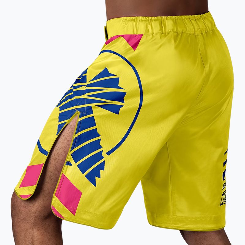 Шорти для тренувань Hayabusa Icon Fight yellow/blue 3