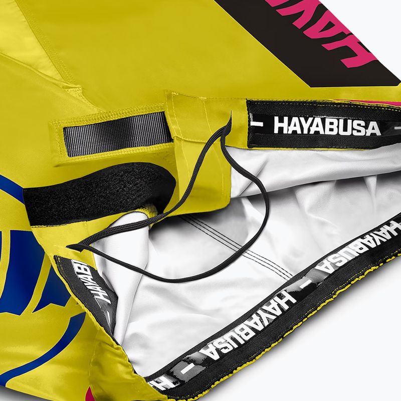 Шорти для тренувань Hayabusa Icon Fight yellow/blue 6