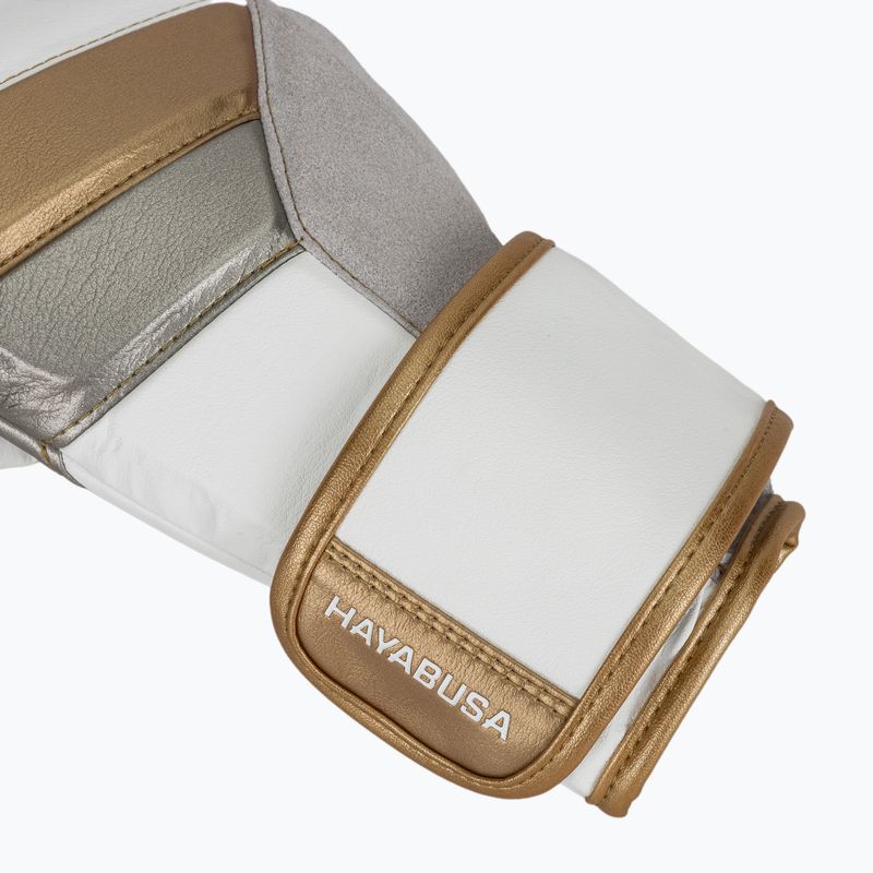 Рукавиці боксерські Hayabusa T3 white/gold 7
