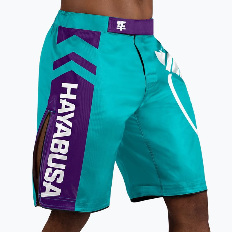Шорти для тренувань Hayabusa Icon Fight teal/white 2