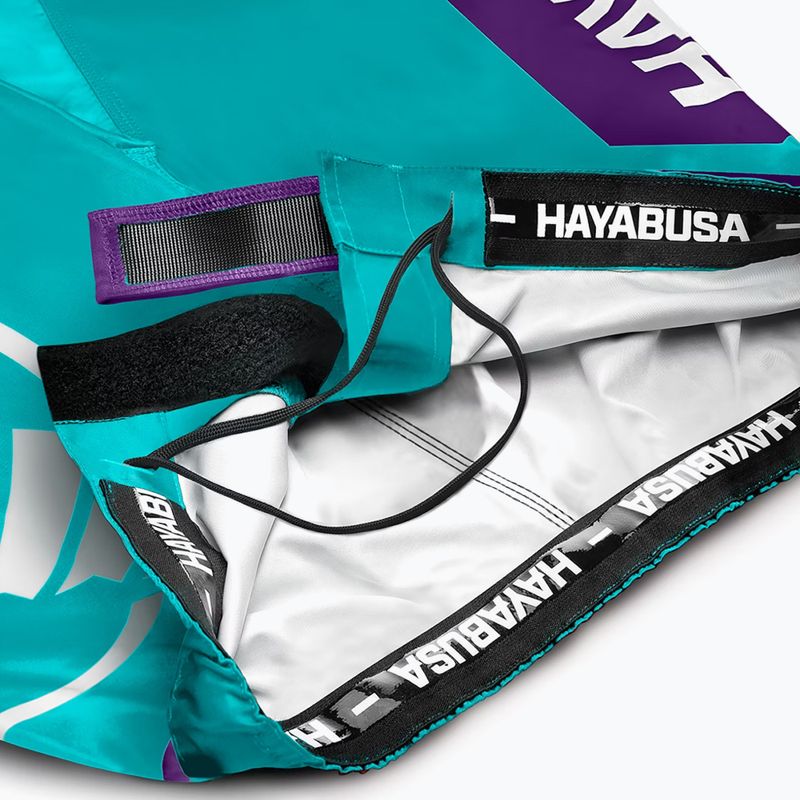 Шорти для тренувань Hayabusa Icon Fight teal/white 6