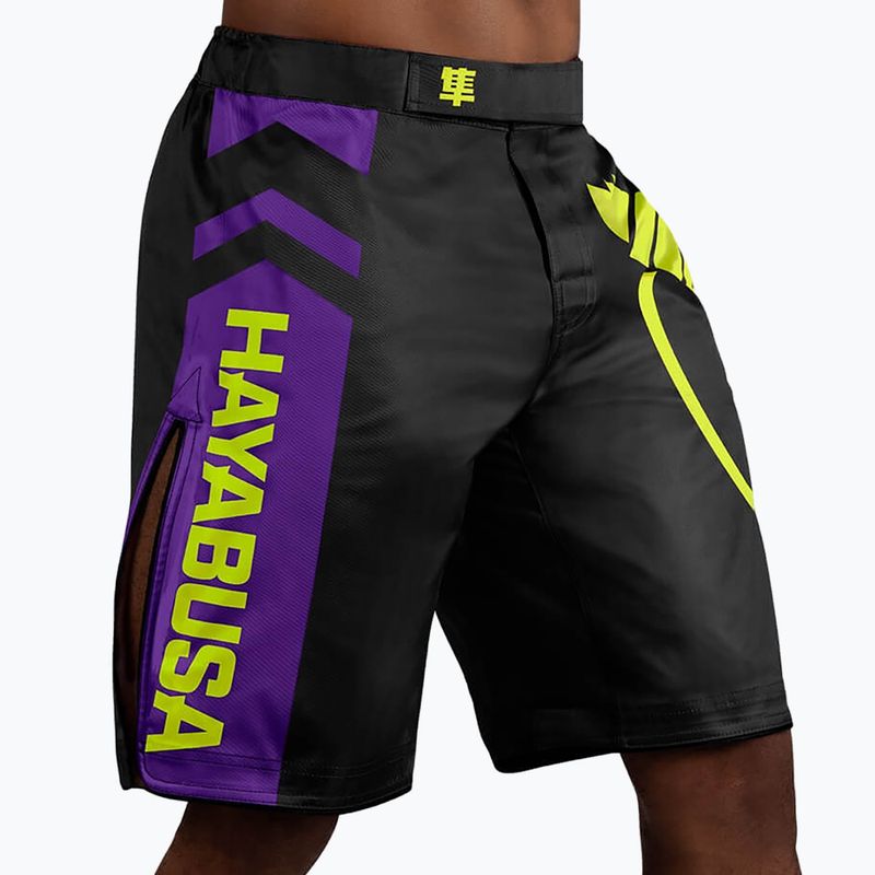 Шорти для ММА Hayabusa Icon Fight чорно-жовті ICFS-BK-L 2