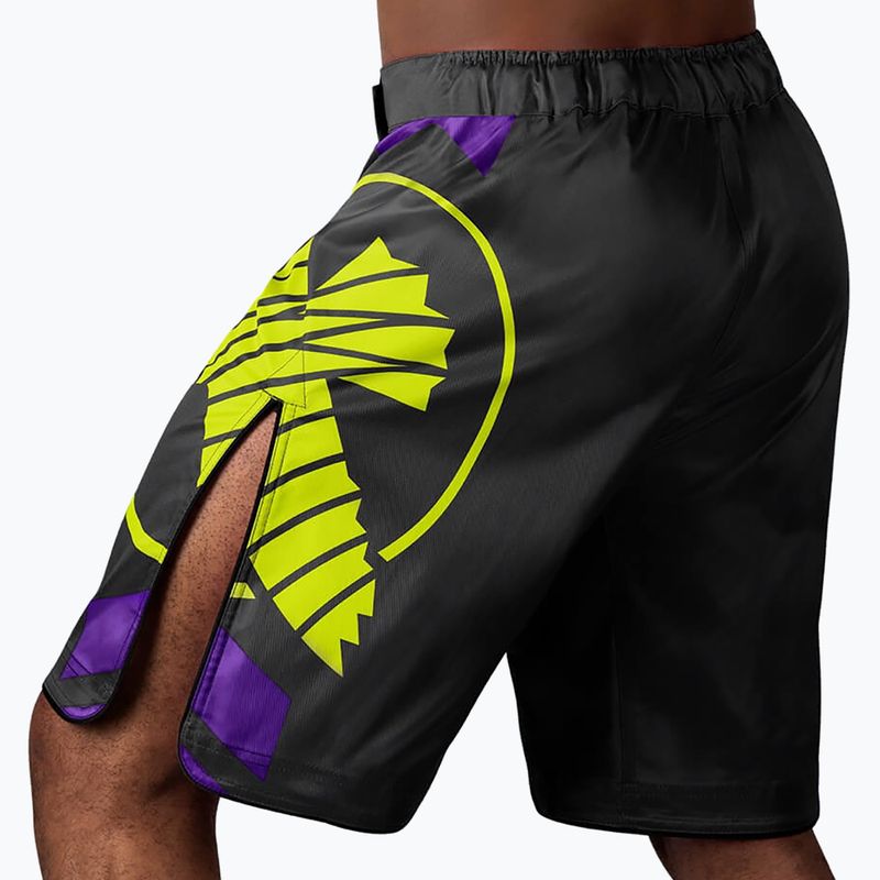 Шорти для ММА Hayabusa Icon Fight чорно-жовті ICFS-BK-L 4