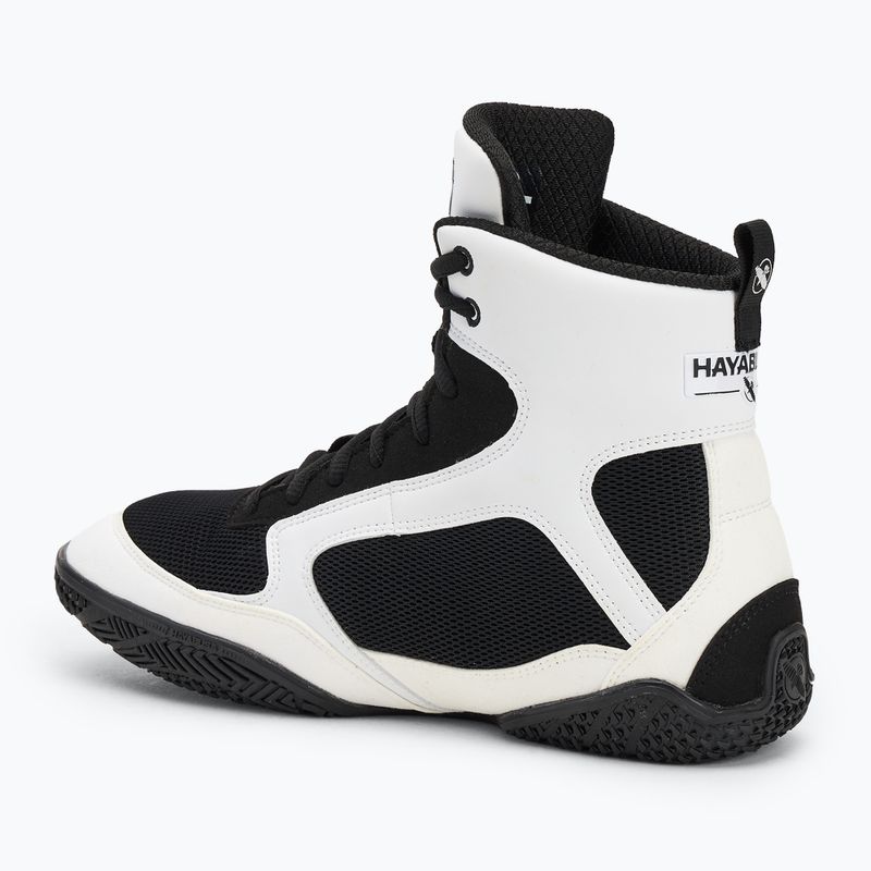 Кросівки боксерські чоловічі Hayabusa Pro Boxing black white 3