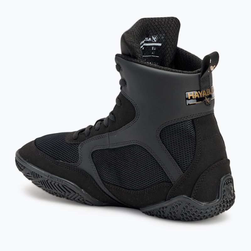 Кросівки боксерські чоловічі Hayabusa Pro Boxing black 3