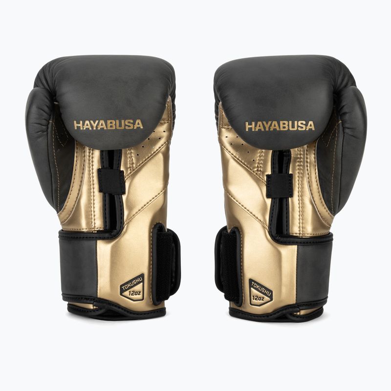 Боксерські рукавички Hayabusa T3 LX Vintage чорні/золоті 3