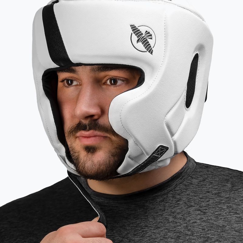 Шолом боксерський Hayabusa T3 Headgear white/black 5