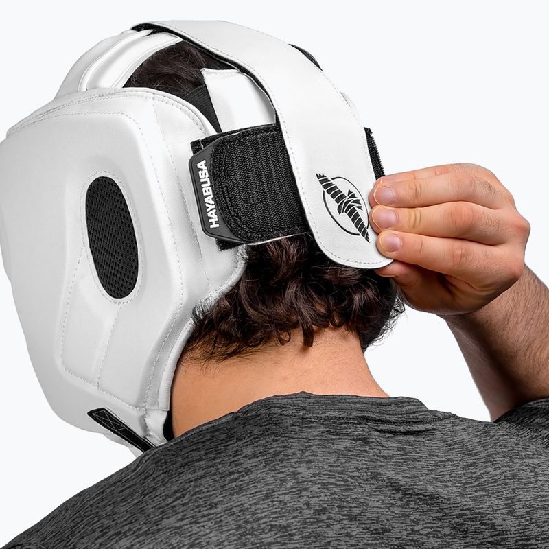 Шолом боксерський Hayabusa T3 Headgear white/black 7