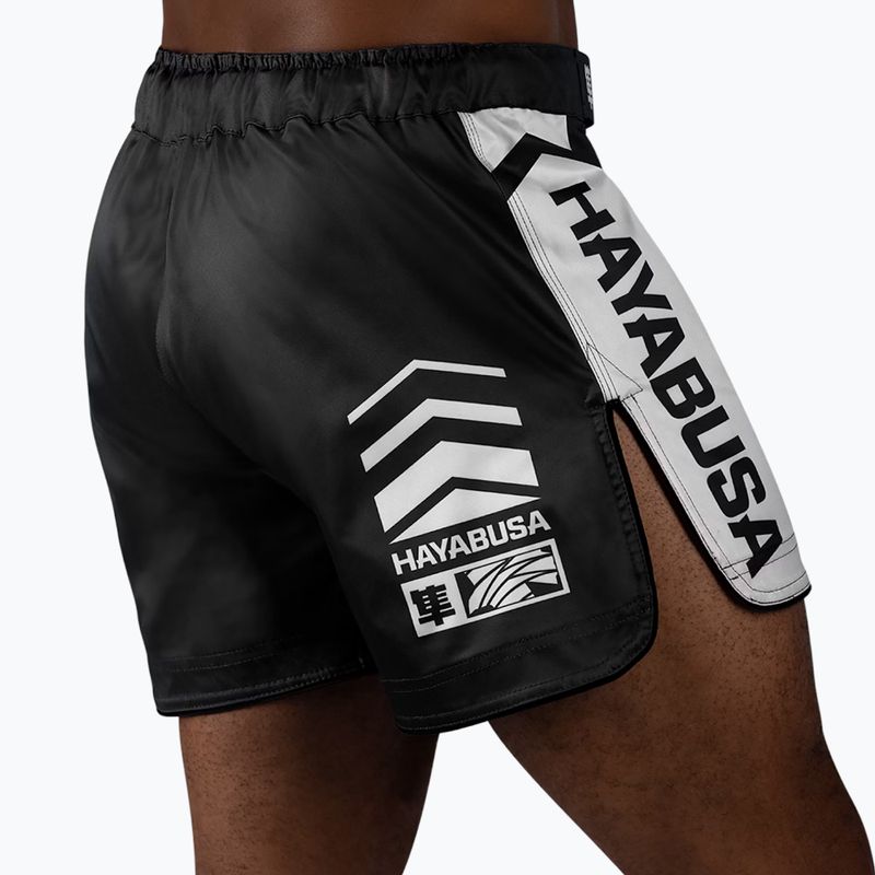 Шорти для тренувань чоловічі Hayabusa Icon Mid-Thigh MMA black/white 3