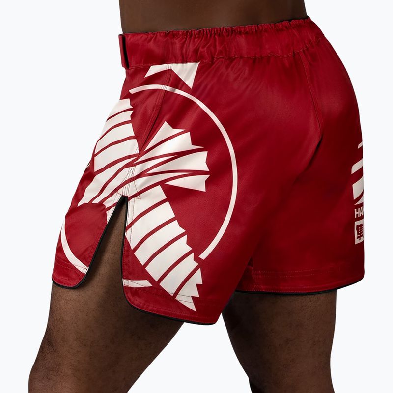 Шорти для тренувань чоловічі Hayabusa Icon Mid-Thigh MMA red/white 3