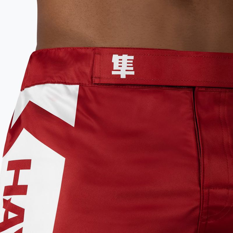 Шорти для тренувань чоловічі Hayabusa Icon Mid-Thigh MMA red/white 5