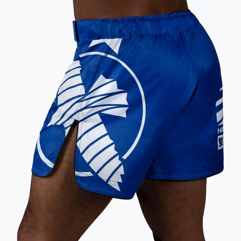Шорти для тренувань чоловічі Hayabusa Icon Mid-Thigh MMA blue/white 3