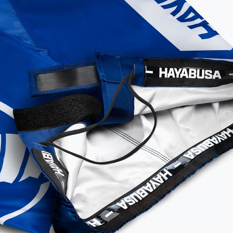 Шорти для тренувань чоловічі Hayabusa Icon Mid-Thigh MMA blue/white 6