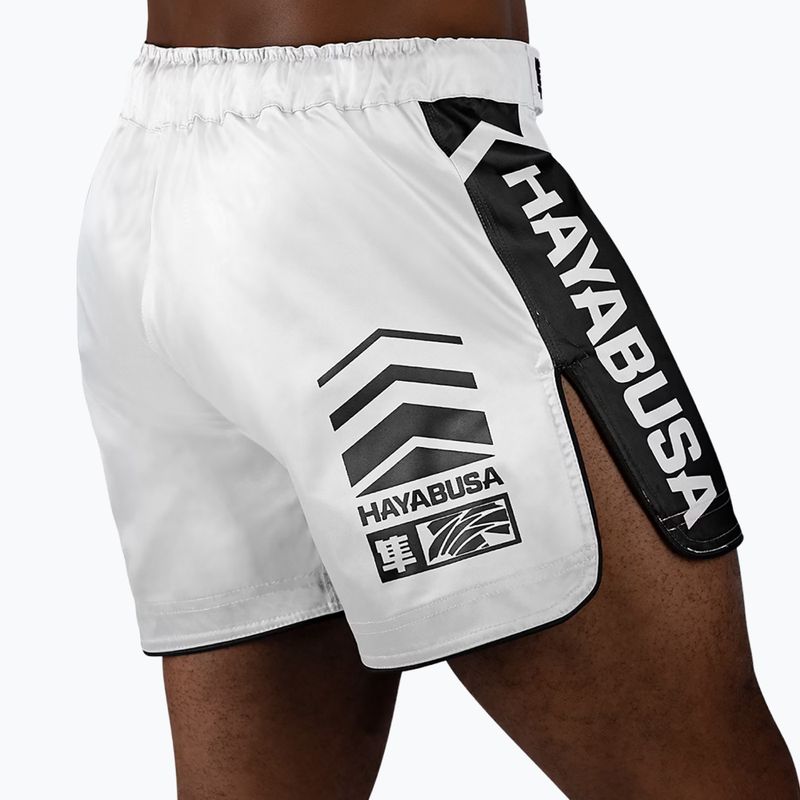 Шорти для тренувань чоловічі Hayabusa Icon Mid-Thigh MMA white/black 4