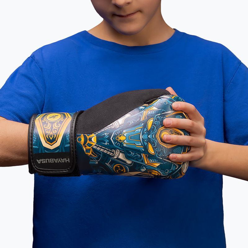 Рукавиці боксерські дитячі Hayabusa Hayabusa S4 Youth Epic blue robot 8