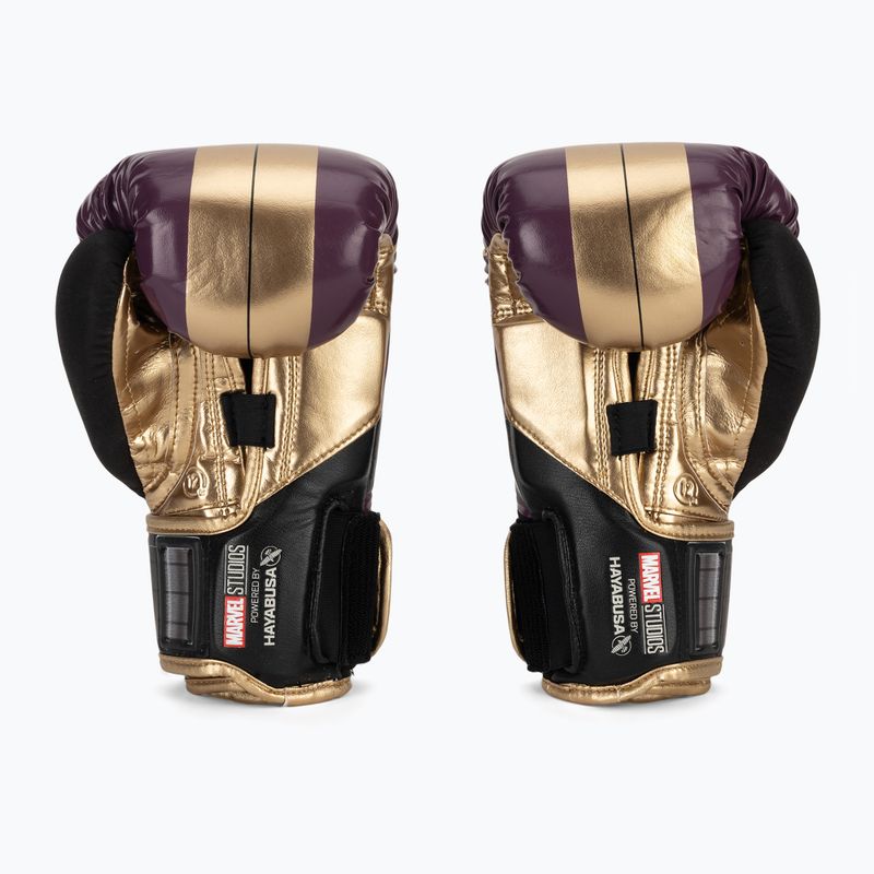 Рукавиці боксерські Hayabusa Marvel's Batroc purple/gold 3
