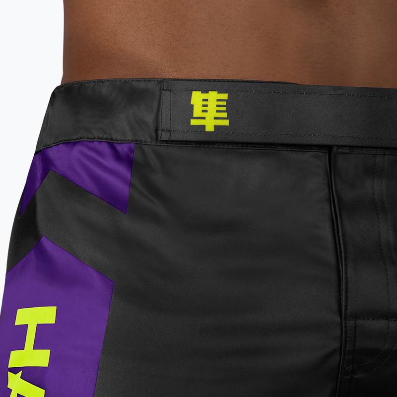 Шорти для тренувань чоловічі Hayabusa Icon Mid-Thigh MMA black/neon 5