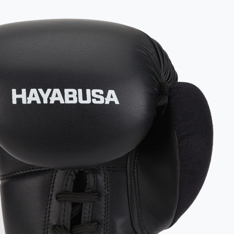 Рукавиці боксерські Hayabusa S4 Lace Up білі S4LACBG-BK 5