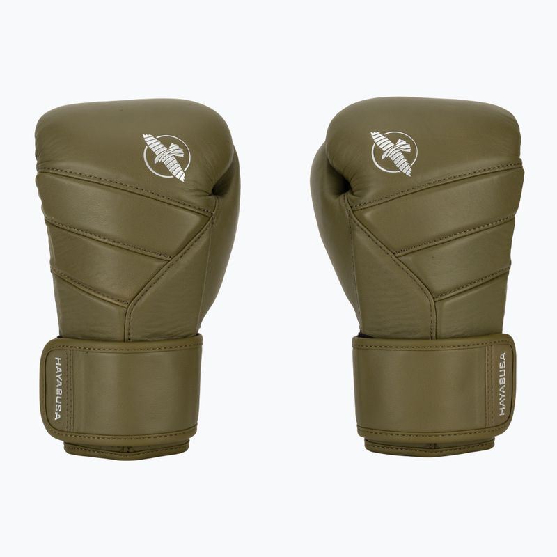 Рукавиці боксерські Hayabusa T3 Kanpeki olive green 2