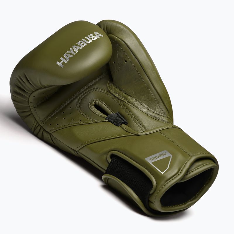 Рукавиці боксерські Hayabusa T3 Kanpeki olive green 3