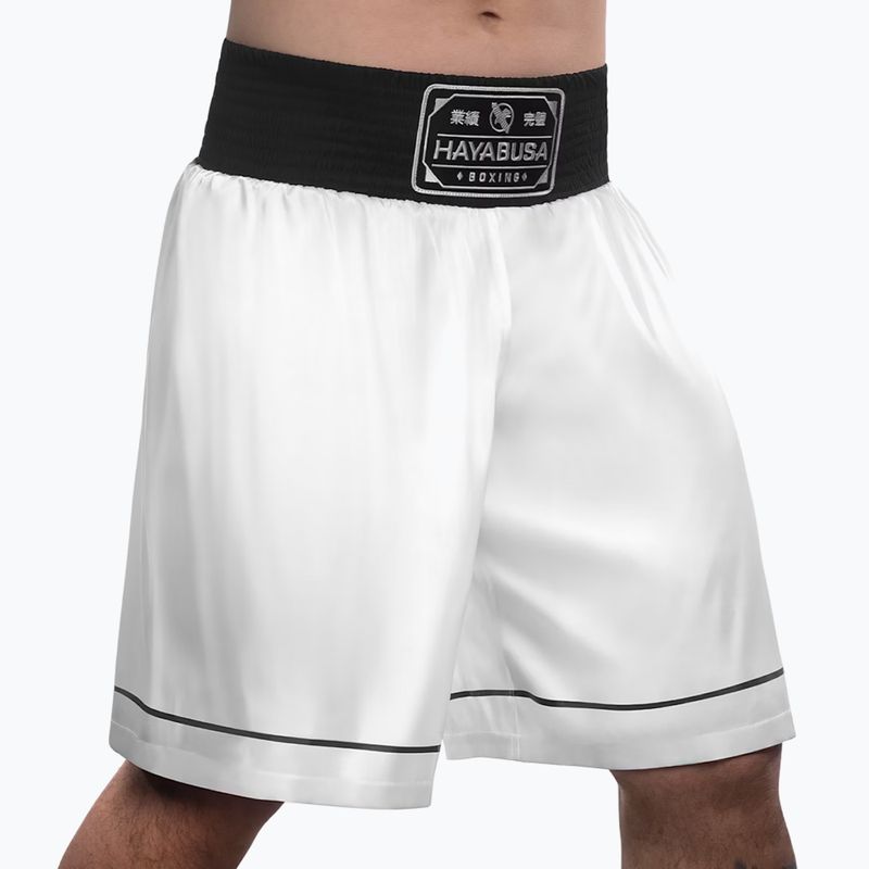 Шорти для тренувань Hayabusa Pro Boxing white 2