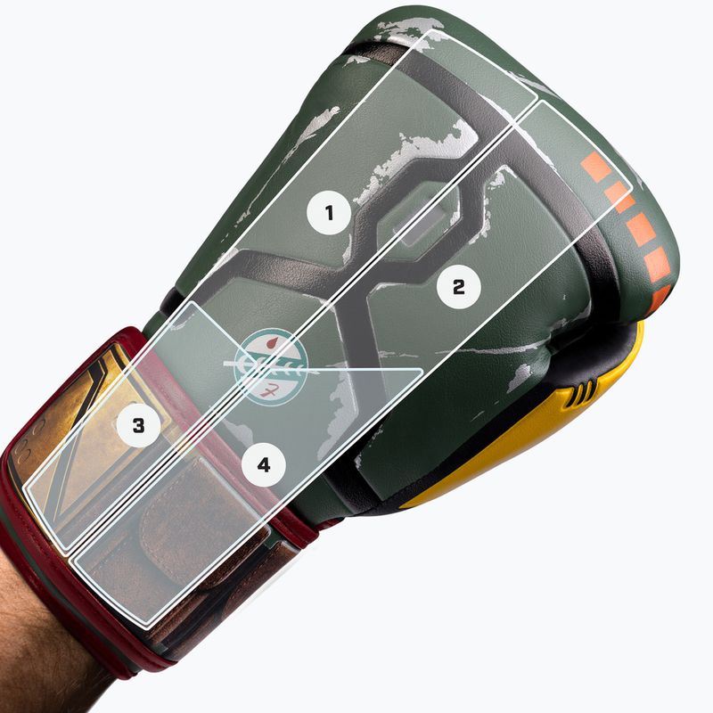 Рукавички Hayabusa Star Wars Боба Фетт зелені/жовті 13