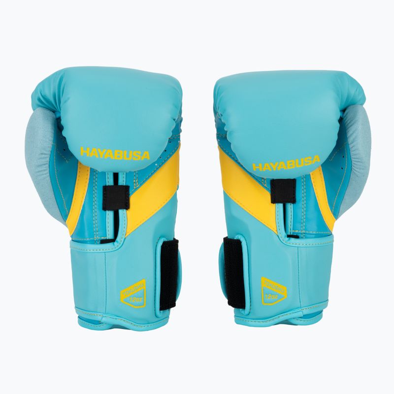 Рукавиці боксерські Hayabusa T3 blue/yellow 3