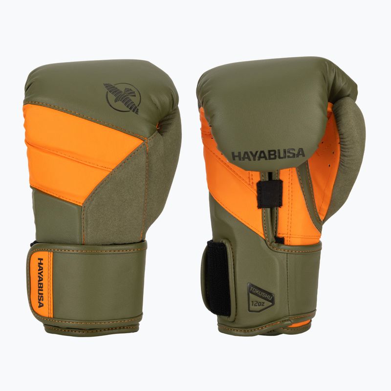 Рукавиці боксерські Hayabusa T3 green/orange