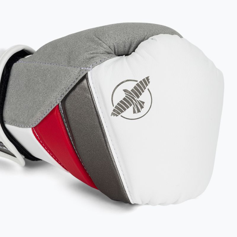 Рукавиці боксерські Hayabusa T3 white/red 5